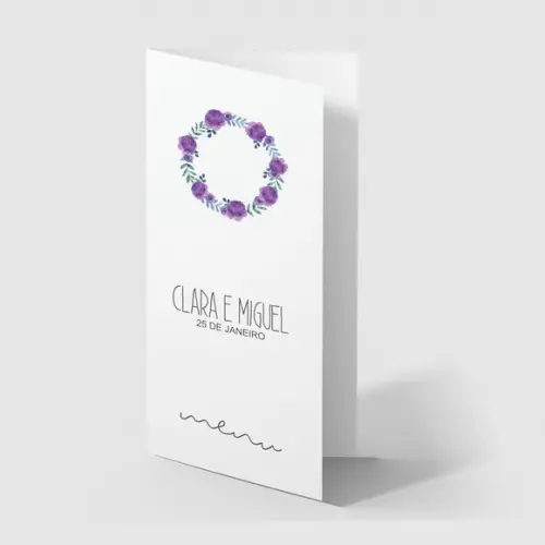 Cardápio / Menu Personalizado Casamento e Festas