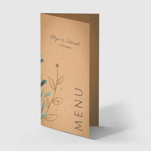 Cardápio / Menu Personalizado Casamento e Festas