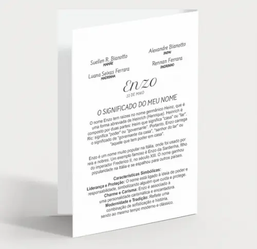 Cartão Batizado Personalizado c/ Aplique Sabonete Coração