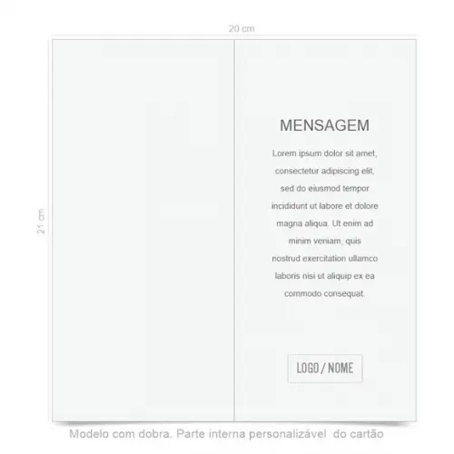 Cartão de Aniversário Personalizado. 10x21cm. Pct. c/ 12un
