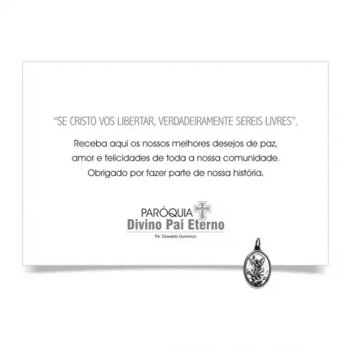 CARTÃO DE FELICITAÇÕES PERSONALIZADO + PINGENTE + ENVELOPE.