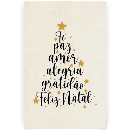 Cartão de Natal Person. com Dobra, Reciclado + Cor 40-013