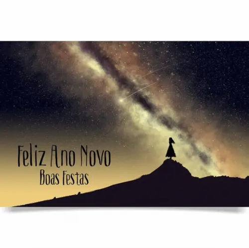Cartão de Natal Personalizado com Dobra
