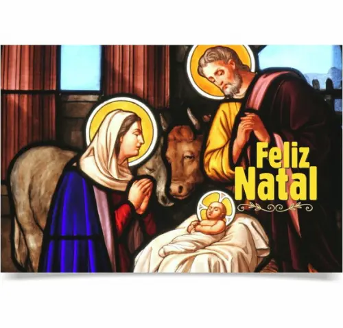 Cartão de Natal Personalizado com Dobra 20-001