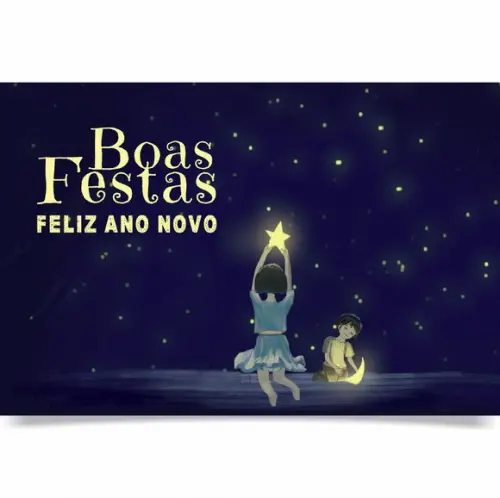 Cartão de Natal Personalizado com Dobra 20-004