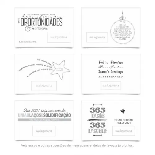Cartão de natal personalizado com dobra, hotstamp dourado