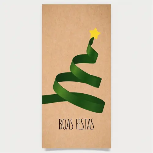 Cartão de Natal Personalizado Estreito, 25-002