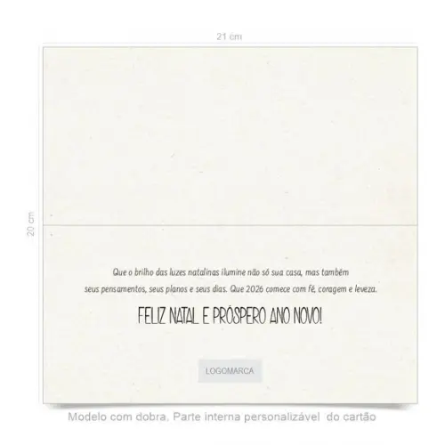 Cartão de Natal Personalizado Estreito, 25-003