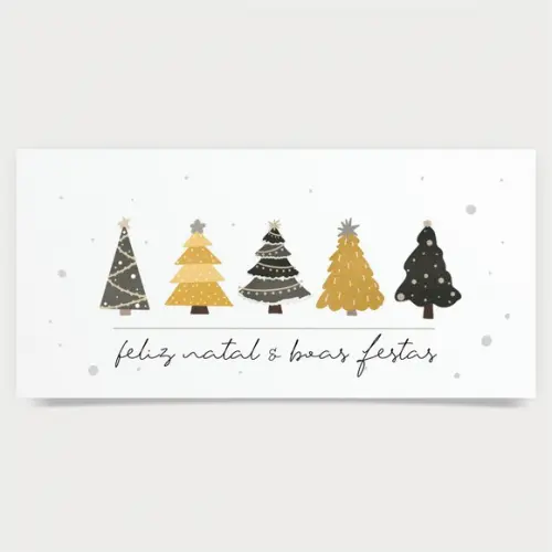 Cartão de Natal Personalizado Estreito, 25-005