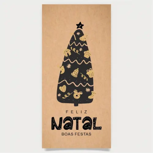 Cartão de Natal Personalizado Estreito, 25-006