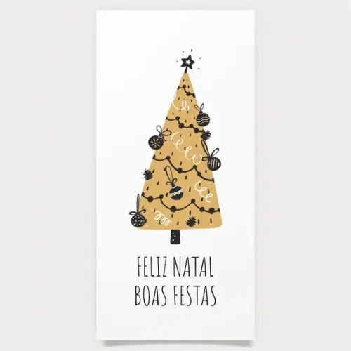Cartão de Natal Personalizado Estreito, 25-007