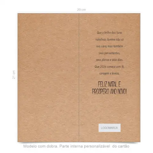 Cartão de Natal Personalizado Estreito, 25-006
