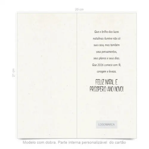 Cartão de Natal Personalizado Estreito, 25-009