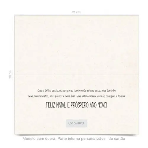 Cartão de Natal Personalizado Estreito, 25-013