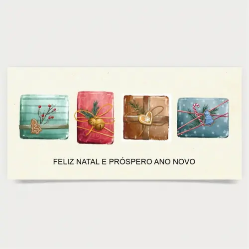 Cartão de Natal Personalizado Estreito, 25-013