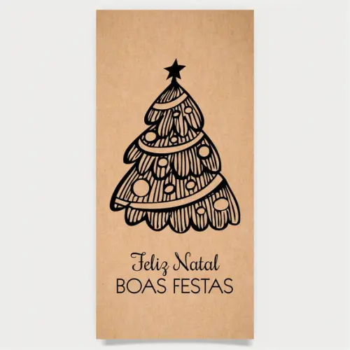 Cartão de Natal Personalizado Estreito, 25-014