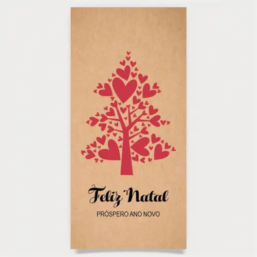 Cartão de Natal Personalizado Estreito, 25-016