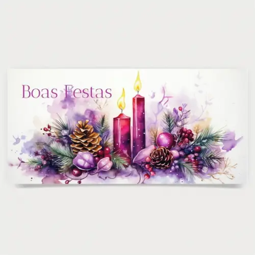 Cartão de Natal Personalizado Estreito, 25-029