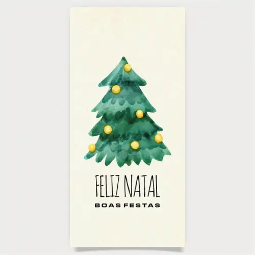 Cartão de Natal Personalizado Estreito, 25-026