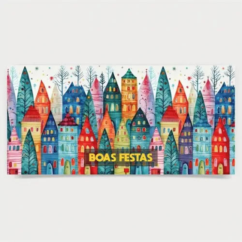 Cartão de Natal Personalizado Estreito, 25-032