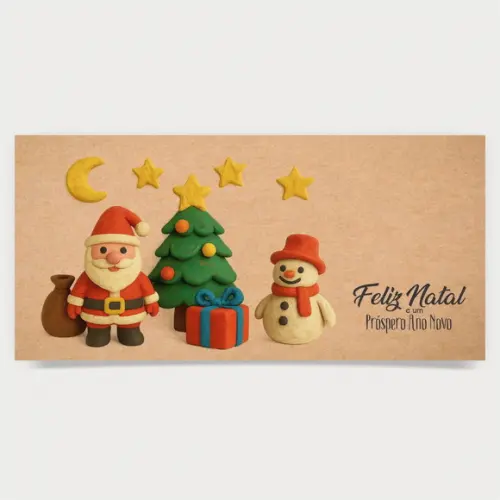 Cartão de Natal Personalizado Estreito, 25-037