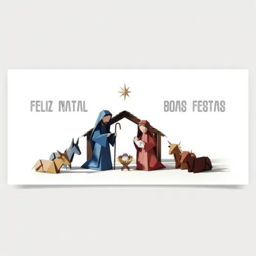 Cartão de Natal Personalizado Estreito, 25-036