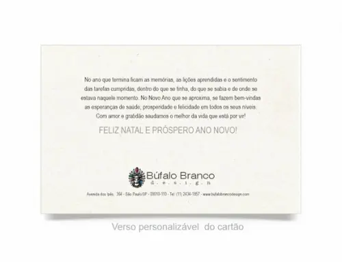 Cartão de Natal Personalizado Reciclado
