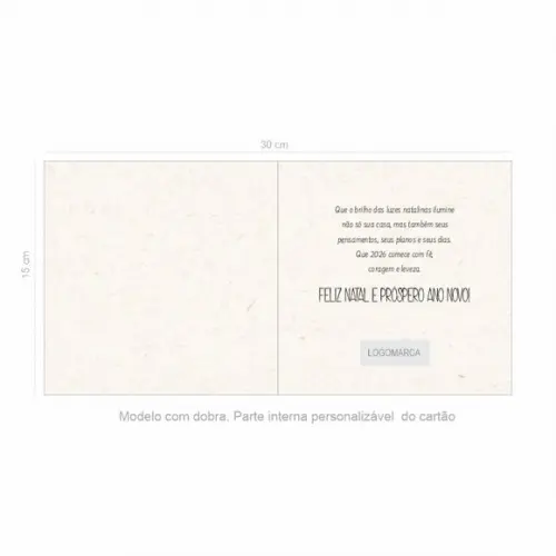 Cartão de Natal Quadrado Personalizado Reciclado 41-004