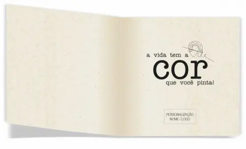 Cartão de Pintar + Lápis de Cor, Personalizados. Balões.