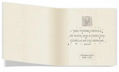 Cartão de Pintar + Lápis de Cor, Personalizados. Estrelas.