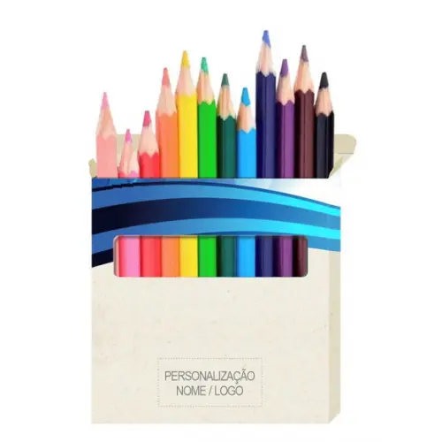 Cartão de Pintar + Lápis de Cor, Personalizados. Grafismo,