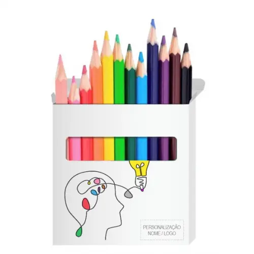 Cartão de Pintar + Lápis de Cor, Personalizados. Ideia Cor