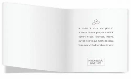 Cartão de Pintar + Lápis de Cor, Personalizados. Ideia Cor