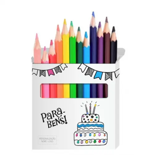 Cartão de Pintar + Lápis de Cor, Personalizados. Peixinhos,