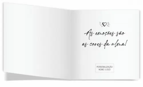Cartão de Pintar + Lápis de Cor, Personalizados. Peixinhos,