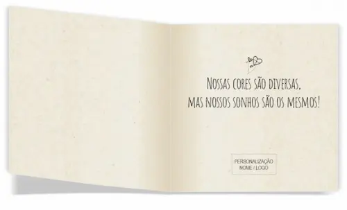 Cartão de Pintar + Lápis de Cor, Personalizados. Raízes.