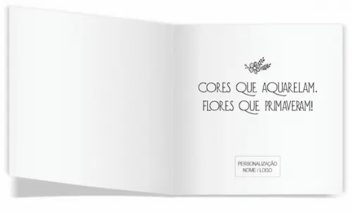 Cartão de Pintar + Lápis de Cor, Personalizados. Rosa,