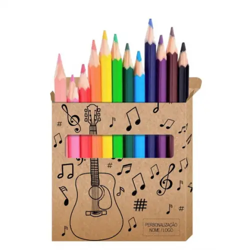 Cartão de Pintar + Lápis de Cor, Personalizados. Som e Cor.