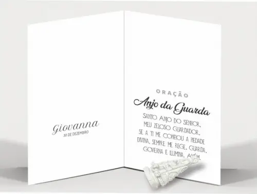 Cartão Maternidade Personalizado c/ Aplique Nsra. Aparecida.