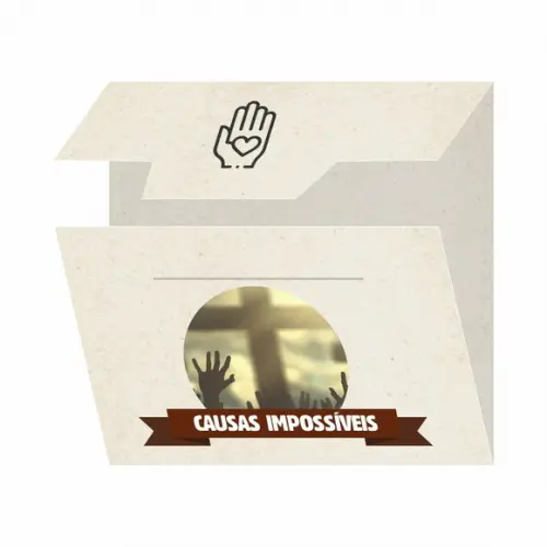 Cartão Personalizado + Medalhinha Causas Impossíveis