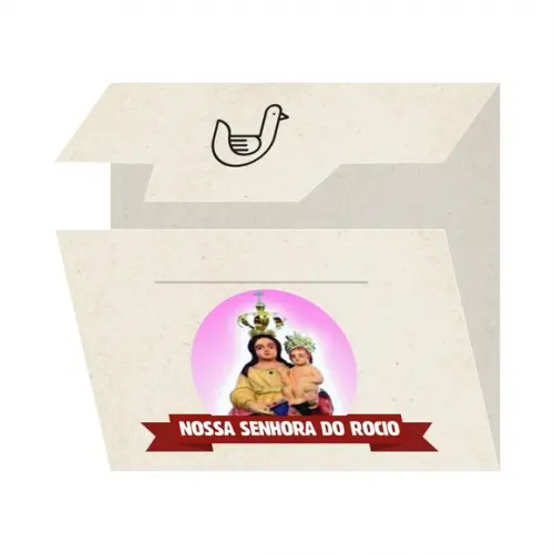 Cartão Personalizado + Medalhinha de N. Sra. do Rocio