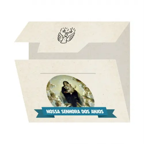 Cartão Personalizado + Medalhinha de N. Sra. dos Anjos