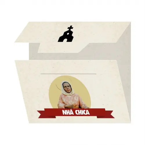 Cartão Personalizado + Medalhinha de Nhá Chica