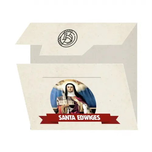 Cartão Personalizado + Medalhinha de Santa Edwiges