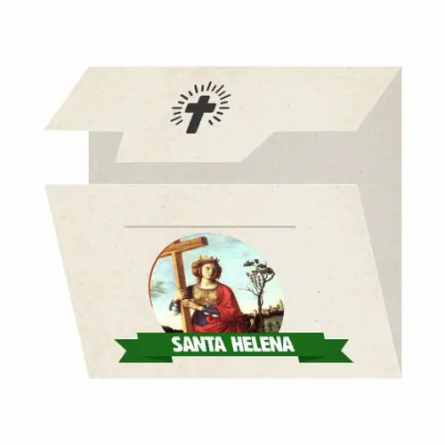 Cartão Personalizado + Medalhinha de Santa Helena