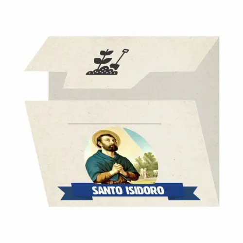 Cartão Personalizado + Medalhinha de Santo Isidoro