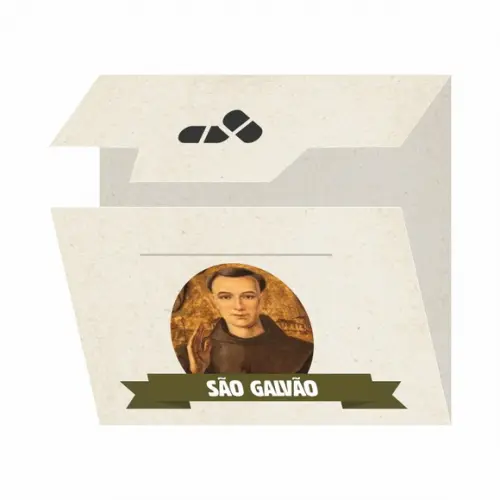 Cartão Personalizado + Medalhinha de São Galvão