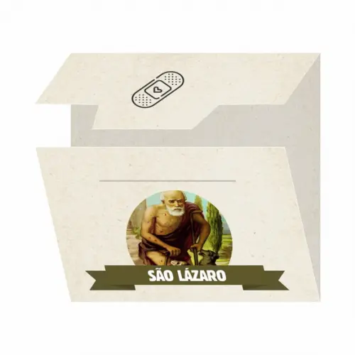 Cartão Personalizado + Medalhinha de São Lázaro