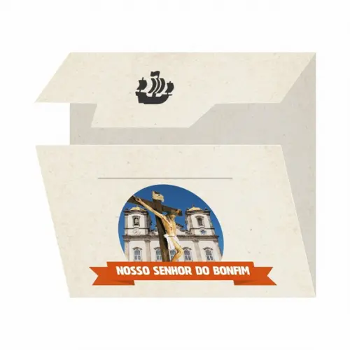 Cartão Personalizado + Medalhinha de Senhor do Bonfim