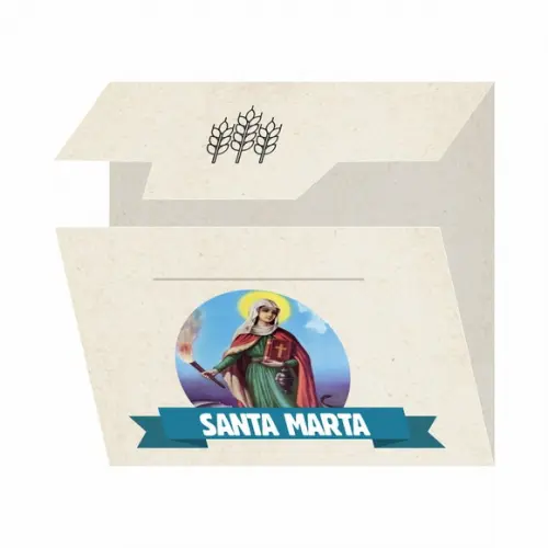 Cartão Personalizado + Medalhinha Santa Marta